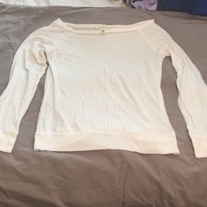 Basic White Wide Neck Shirt